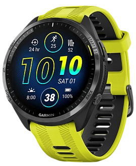 Garmin Forerunner 965 47 мм (черный корпус/черно-желтый ремешок)