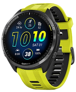 Garmin Forerunner 965 47 мм (черный корпус/черно-желтый ремешок)