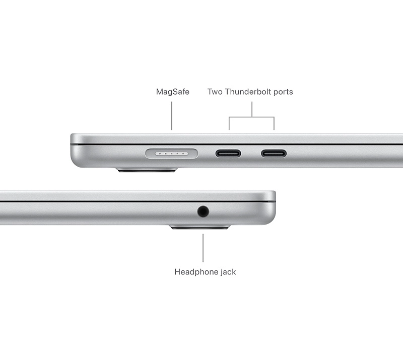 Apple Macbook Air 15" M3 2024 (MRYP3) 8/256GB (серебристый) фото 3 Apple Macbook Air 15" M3 2024 (MRYP3) 8/256GB (серебристый) фото 3