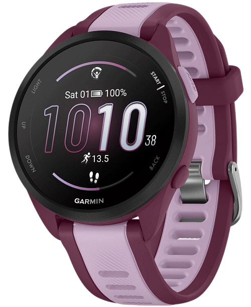 Garmin Forerunner 165 Music 43 мм (ягодный корпус/сиреневый ремешок) Garmin Forerunner 165 Music 43 мм (ягодный корпус/сиреневый ремешок)