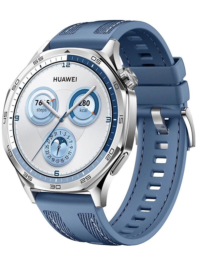 Huawei Watch GT 5 46 мм, плетение, синий