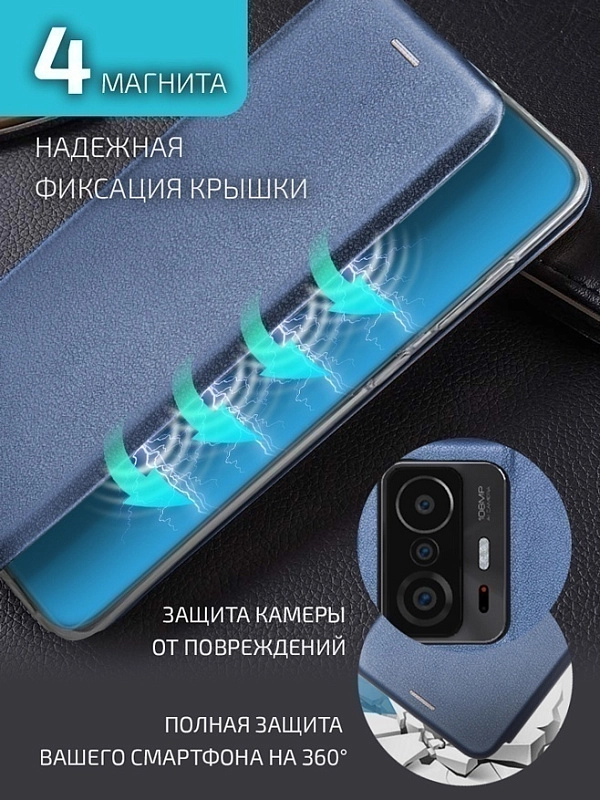 Volare Rosso Prime для Xiaomi 11T (синий) фото 4 Volare Rosso Prime для Xiaomi 11T (синий) фото 4