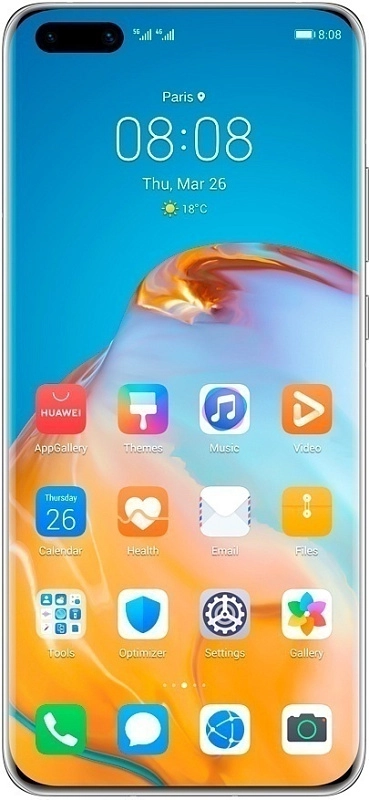 Смартфон Huawei P40 Pro 8/256Gb (мерцающий серебристый) фото 8