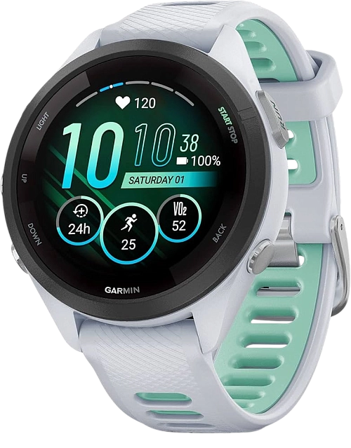 Garmin Forerunner 265S 42 мм (белый корпус/бело-мятный ремешок) Garmin Forerunner 265S 42 мм (белый корпус/бело-мятный ремешок)