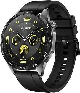 Huawei Watch GT 4 46 мм фторэластомер (черный)
