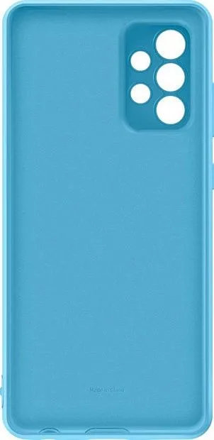 Чехол-накладка Silicone Cover для Samsung A72 (синий) фото 5