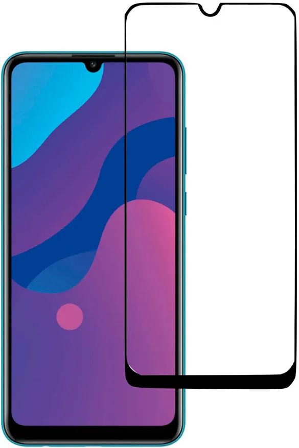 Стекло защитное CASE 3D для Honor 9A (черная рамка)