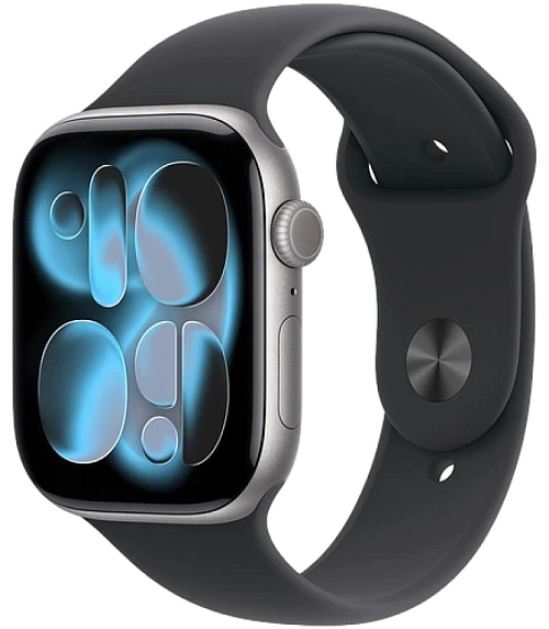 Apple Watch Series 11 46 мм (серый/черный, S/M)