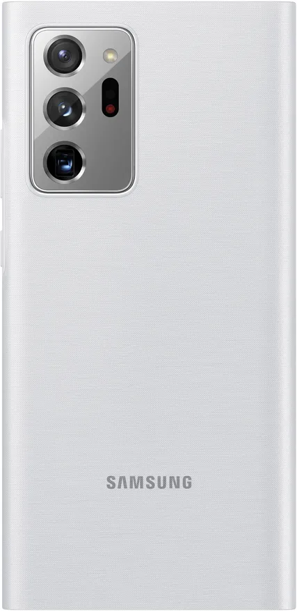 Чехол-книжка Smart Clear View Cover для Samsung Galaxy Note20 Ultra (серебристо-белый) Чехол-книжка Smart Clear View Cover для Samsung Galaxy Note20 Ultra (серебристо-белый)