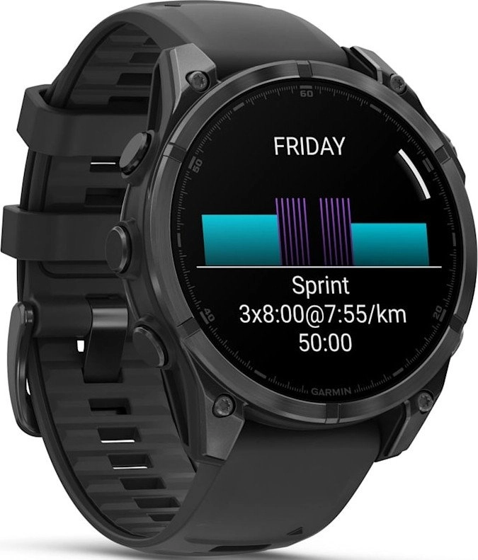Garmin Fenix 8 AMOLED 47 мм (черный корпус/черный ремешок) фото 1