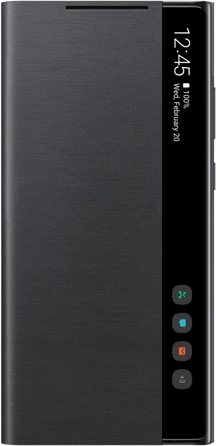 Чехол-книжка Smart Clear View Cover для Samsung Galaxy Note20 (черный)