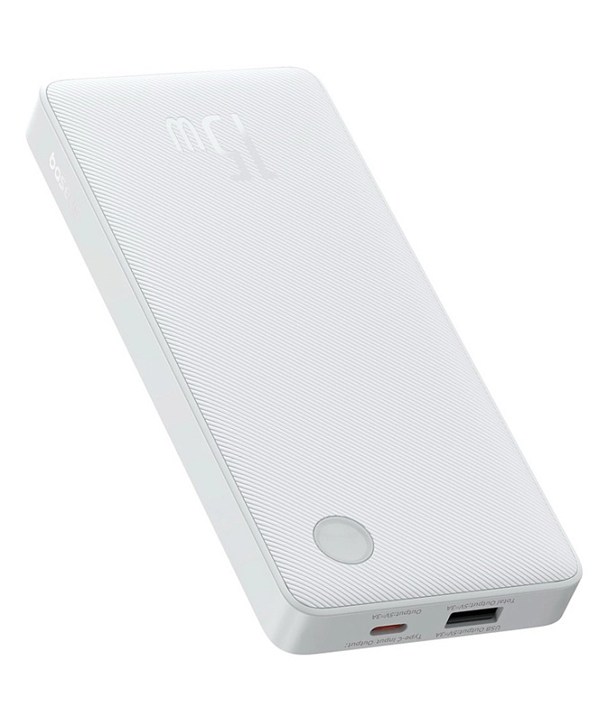 Baseus Airpow Lite Power Bank 10000mAh 15W (белый) фото 1 Baseus Airpow Lite Power Bank 10000mAh 15W (белый) фото 1
