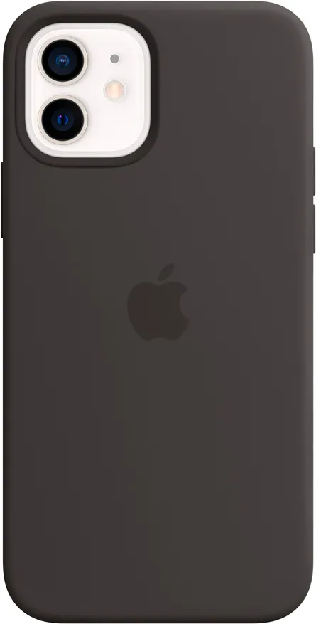 Чехол Apple для iPhone 12/12 Pro Silicone Case with MagSafe (черный)