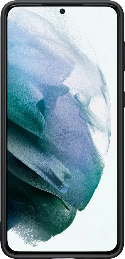 Чехол-накладка Silicone Cover для Samsung S21+ (черный) Чехол-накладка Silicone Cover для Samsung S21+ (черный)