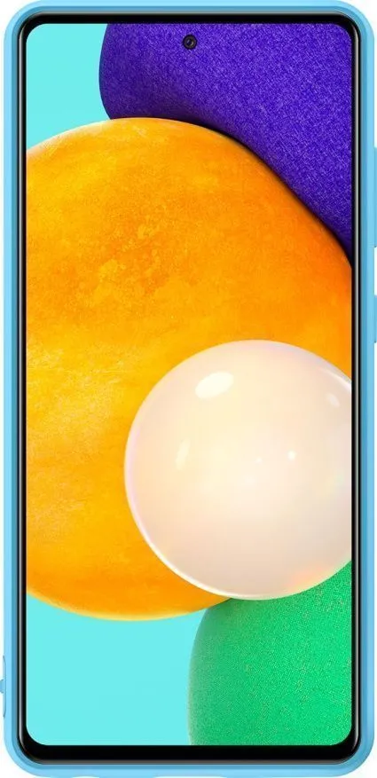 Чехол-накладка Silicone Cover для Samsung A52 (синий)