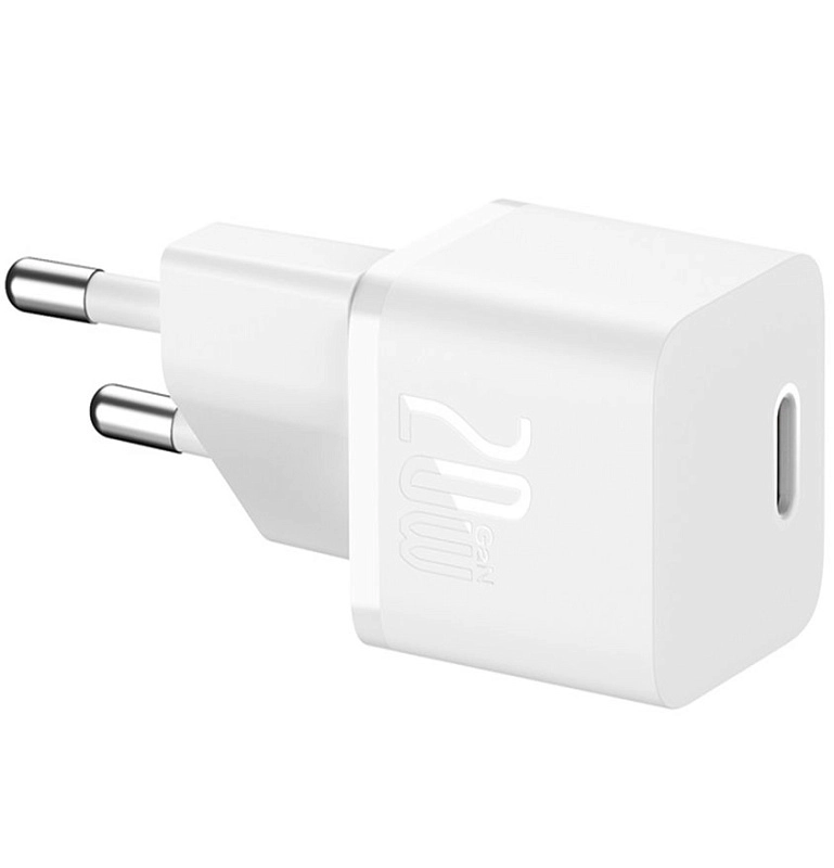 Baseus GaN5 Fast Charger mini 1C 20W (белый) фото 3 Baseus GaN5 Fast Charger mini 1C 20W (белый) фото 3
