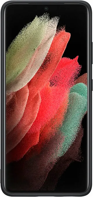 Чехол-накладка Silicone Cover для Samsung S21 Ultra (черный)