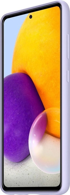 Чехол-накладка Silicone Cover для Samsung A72 (фиолетовый) фото 2 Чехол-накладка Silicone Cover для Samsung A72 (фиолетовый) фото 2