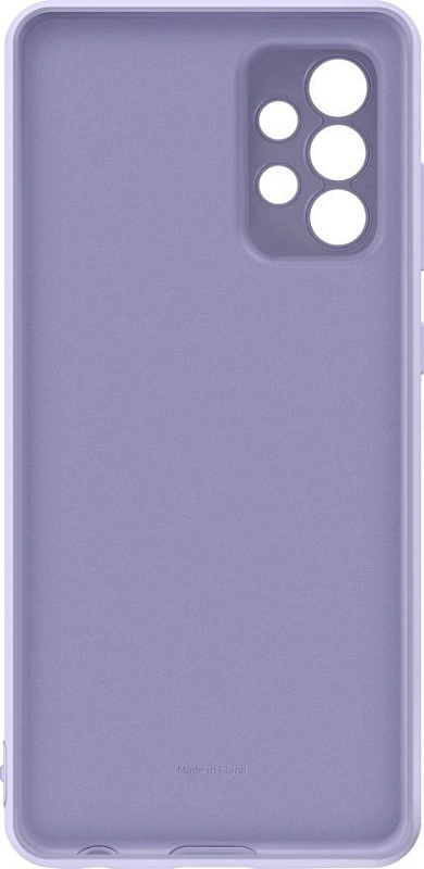 Чехол-накладка Silicone Cover для Samsung A72 (фиолетовый) фото 5 Чехол-накладка Silicone Cover для Samsung A72 (фиолетовый) фото 5