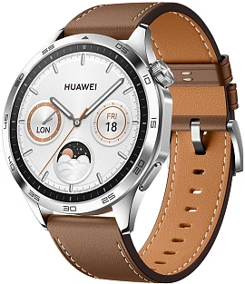 Huawei Watch GT 4 46 мм кожа (коричневый)