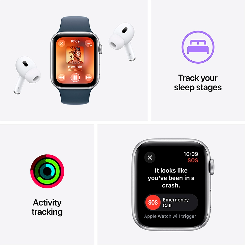 Apple Watch SE 2023 40 мм (серебристый) фото 4 Apple Watch SE 2023 40 мм (серебристый) фото 4