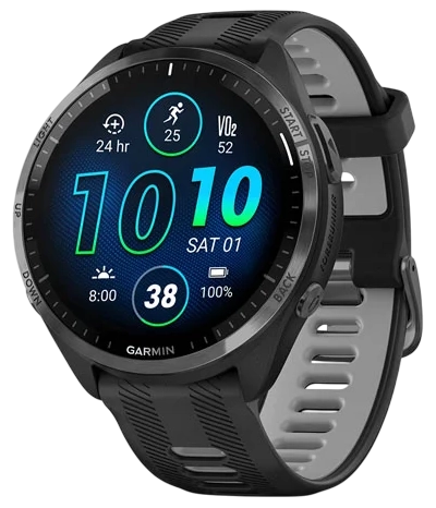 Garmin Forerunner 965 47 мм (черный корпус/черно-серый ремешок) Garmin Forerunner 965 47 мм (черный корпус/черно-серый ремешок)