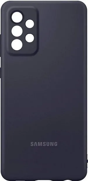 Чехол-накладка Silicone Cover для Samsung A72 (черный) фото 4