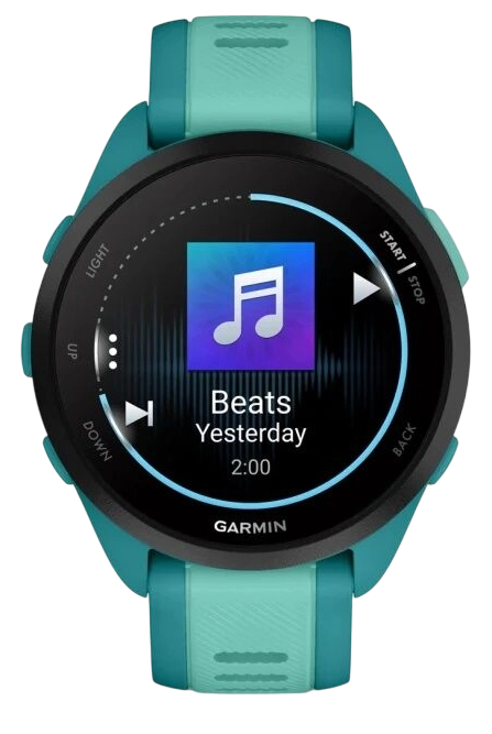 Garmin Forerunner 165 Music 43 мм (бирюзовый корпус/ремешок аква) фото 1