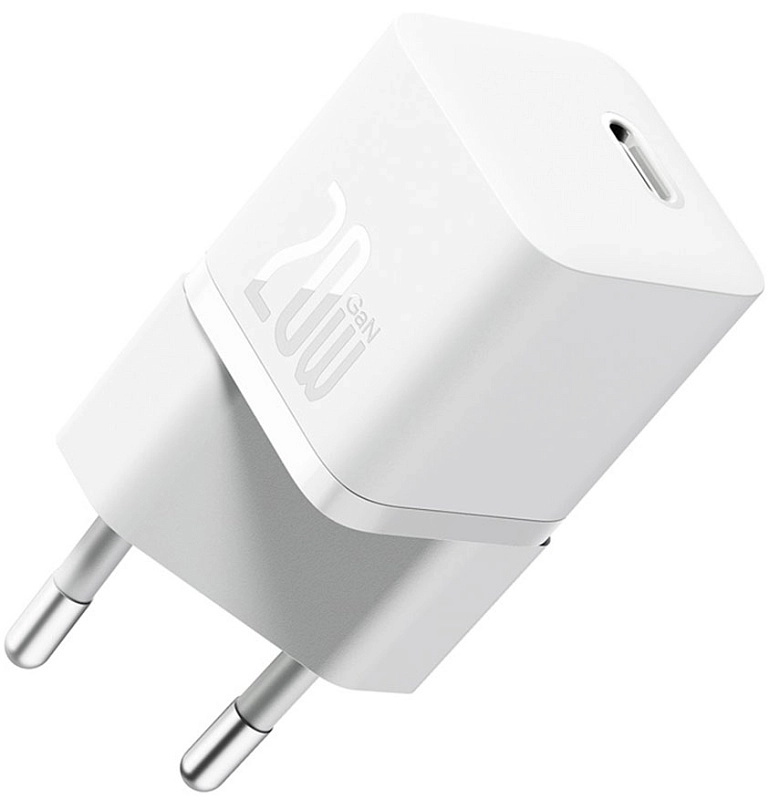 Baseus GaN5 Fast Charger mini 1C 20W (белый) фото 2 Baseus GaN5 Fast Charger mini 1C 20W (белый) фото 2