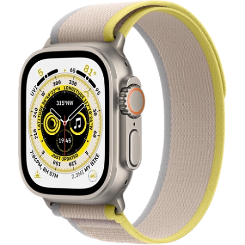 Apple Watch Ultra M/L + скретч-карта (желтый/бежевый)