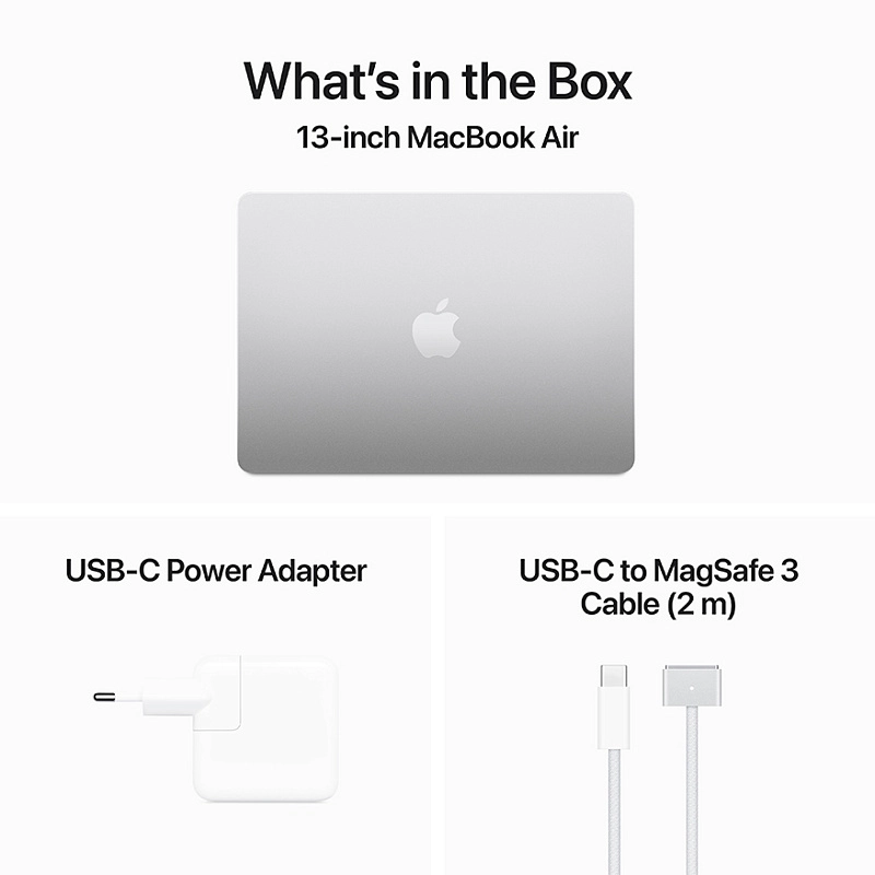 Apple Macbook Air 13" M3 2024 (MRXQ3) 8/256GB (серебристый) фото 5 Apple Macbook Air 13" M3 2024 (MRXQ3) 8/256GB (серебристый) фото 5