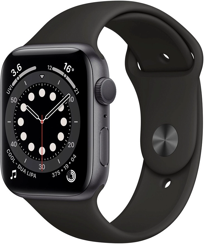 Смарт-часы Apple Watch Series 6 44 mm (серый космос) фото 1 Смарт-часы Apple Watch Series 6 44 mm (серый космос) фото 1