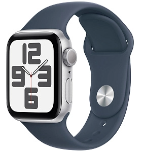 Apple Watch SE 2024 40 мм (серебро,синий)