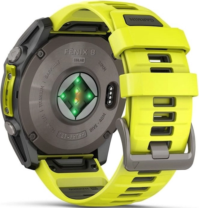 Garmin Fenix 8 AMOLED Sapphire Solar 51 мм (карбоновый корпус/черно-серый ремешок) фото 4