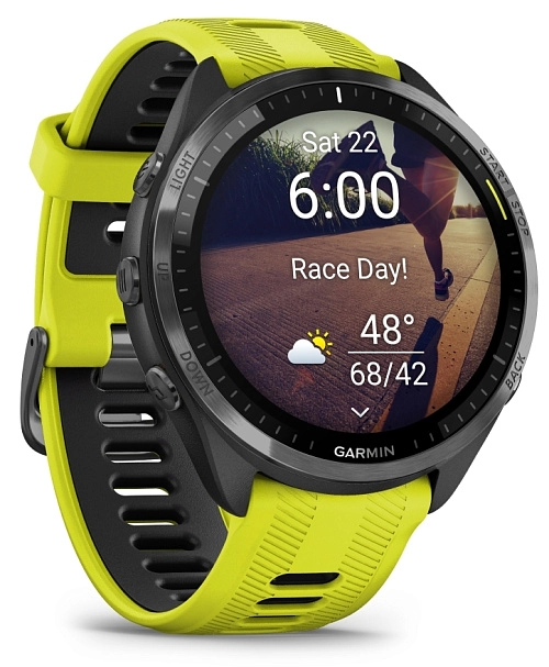 Garmin Forerunner 965 47 мм (черный корпус/черно-желтый ремешок) Garmin Forerunner 965 47 мм (черный корпус/черно-желтый ремешок)