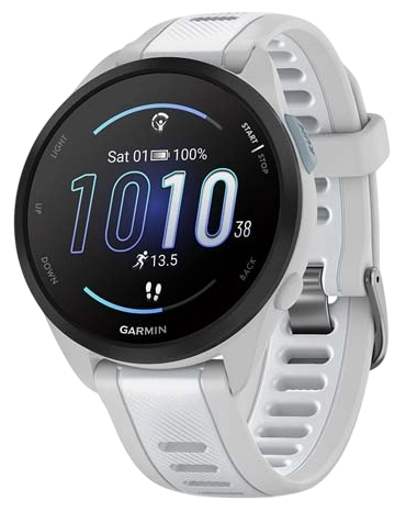 Garmin Forerunner 165 Music 43 мм корпус (серый туман/ремешок белый камень)