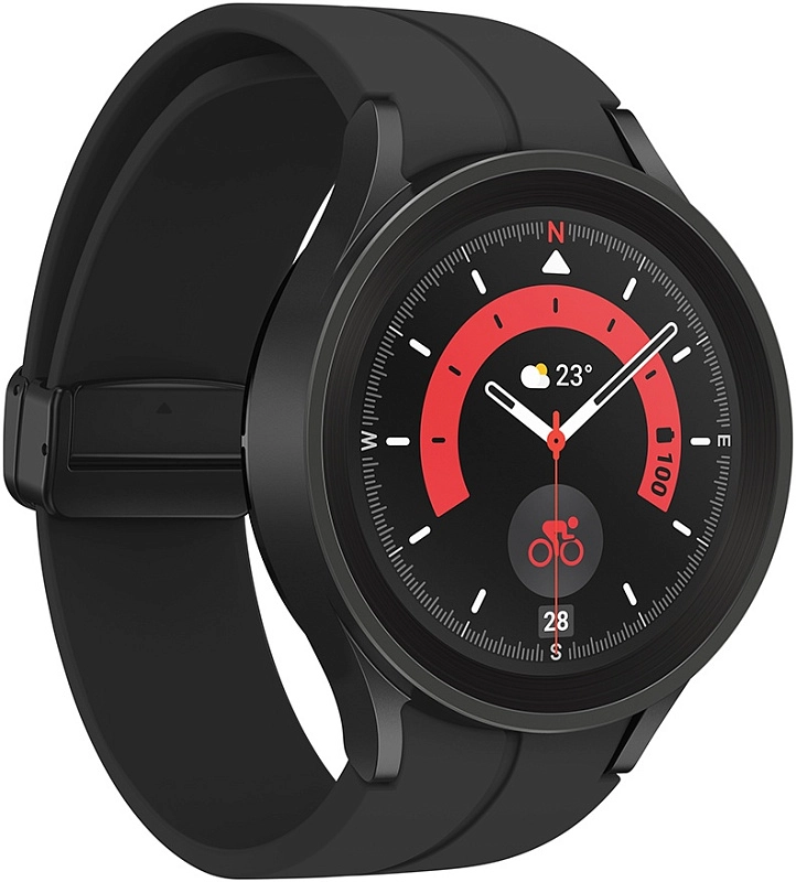 Samsung Galaxy Watch 5 Pro (черный титан) фото 1 Samsung Galaxy Watch 5 Pro (черный титан) фото 1