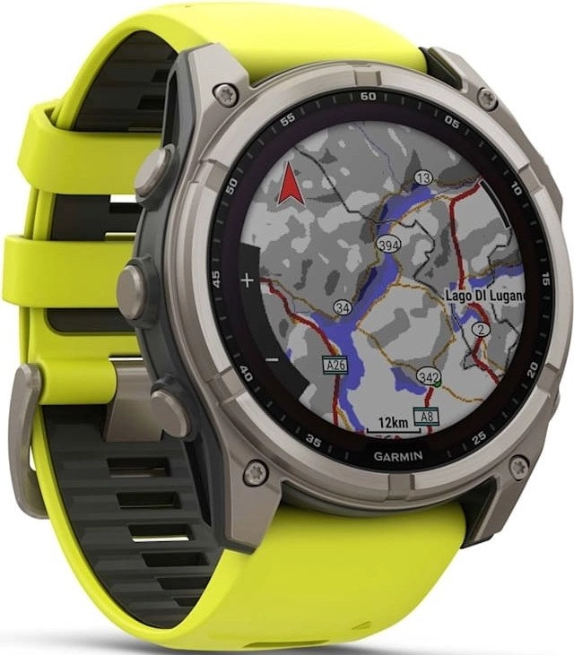 Garmin Fenix 8 AMOLED Sapphire Solar 51 мм (карбоновый корпус/черно-серый ремешок) фото 3