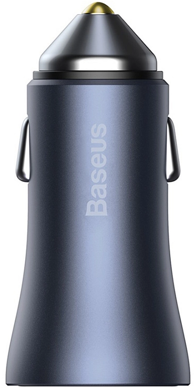 Baseus Golden Contactor Pro Car Charger Type-С + USB 40W (серый) фото 1 Baseus Golden Contactor Pro Car Charger Type-С + USB 40W (серый) фото 1