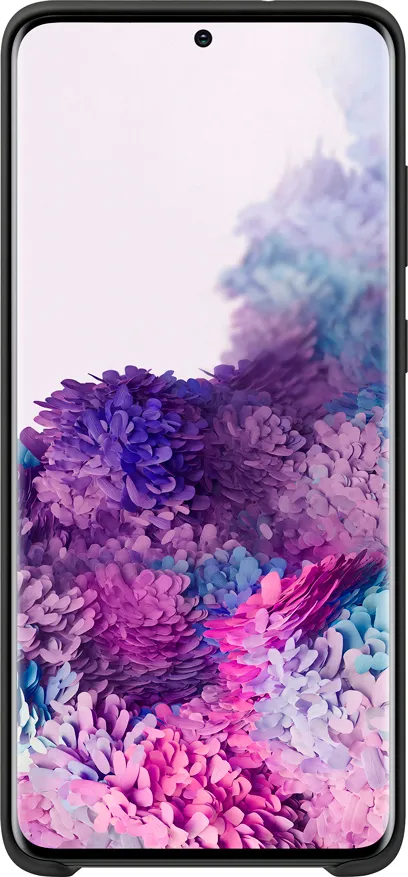 Чехол-накладка Silicone Cover для Samsung Galaxy S20+ (черный)