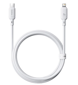 Baseus Silky Series Fast Charging Cable Type-C - Lighting 20W 1м (белый)