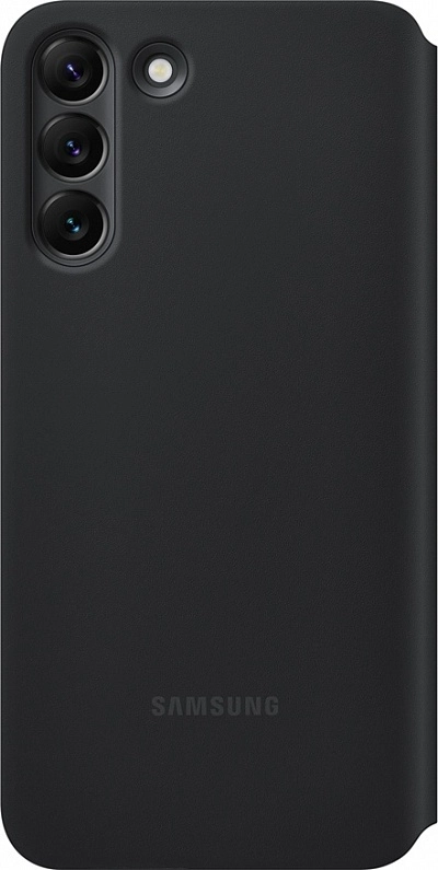 Smart Clear View Cover для Samsung S22+ (черный) фото 3