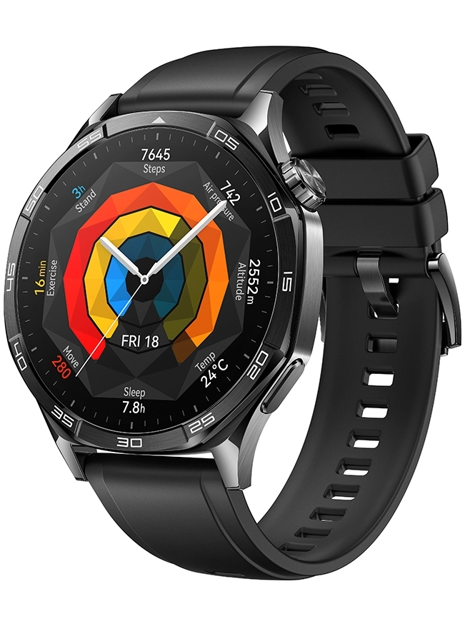 Huawei Watch GT 5 46 мм, фторэластомер (черный)