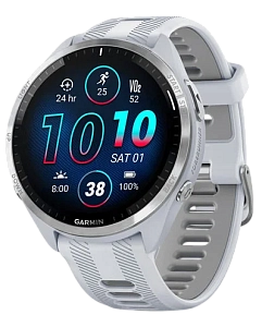Garmin Forerunner 965 47 мм (белый корпус/бело-серый ремешок)