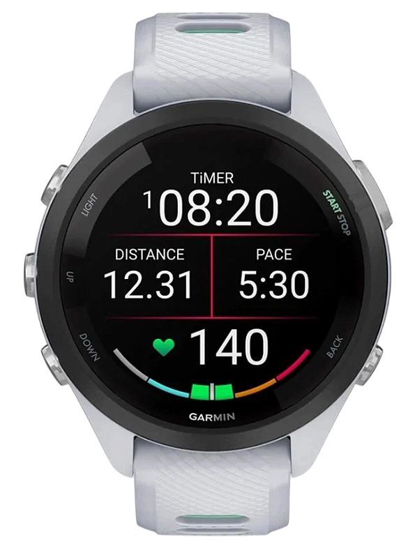 Garmin Forerunner 265S 42 мм (белый корпус/бело-мятный ремешок) фото 1 Garmin Forerunner 265S 42 мм (белый корпус/бело-мятный ремешок) фото 1