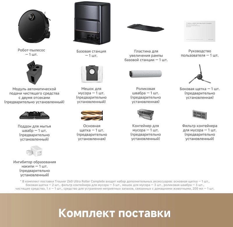 Trouver Robot Vacuum Z60 Ultra Roller Complete фото 4