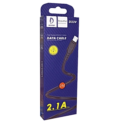 Denmen micro USB 2м (черный) фото 1 Denmen micro USB 2м (черный) фото 1