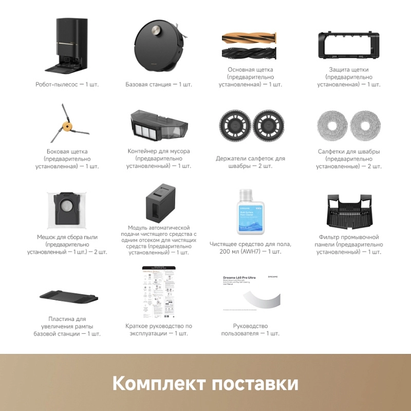 Dreame Robot Vacuum L60 Pro Ultra (черный) фото 7