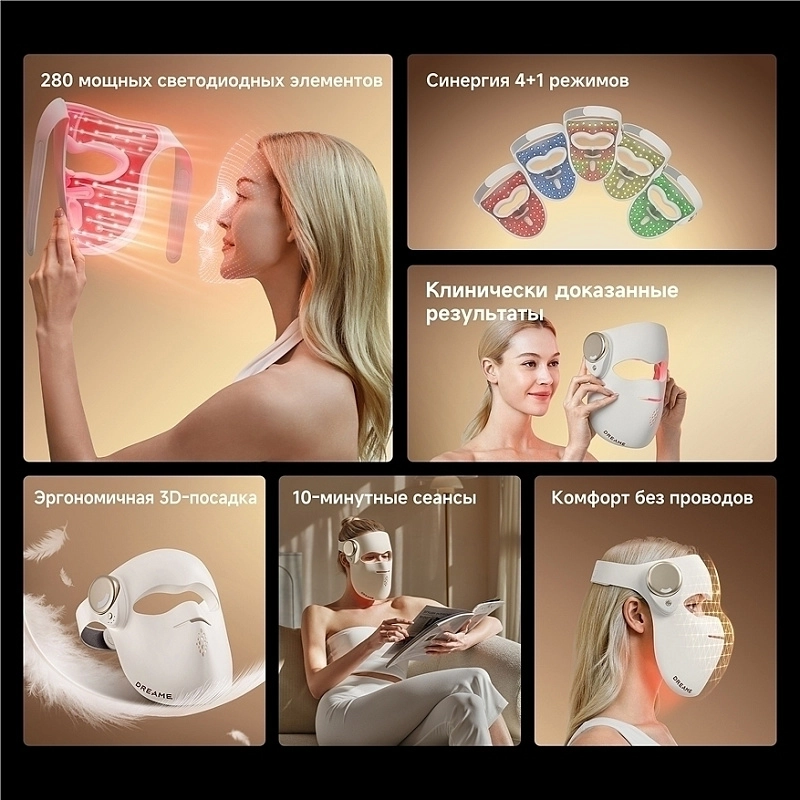 Dreame Chrona Photon Anti-Aging Skincare Mask фото 17