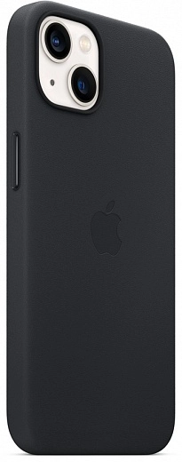 Чехол Apple для iPhone 13 Leather Case with MagSafe (полночь)